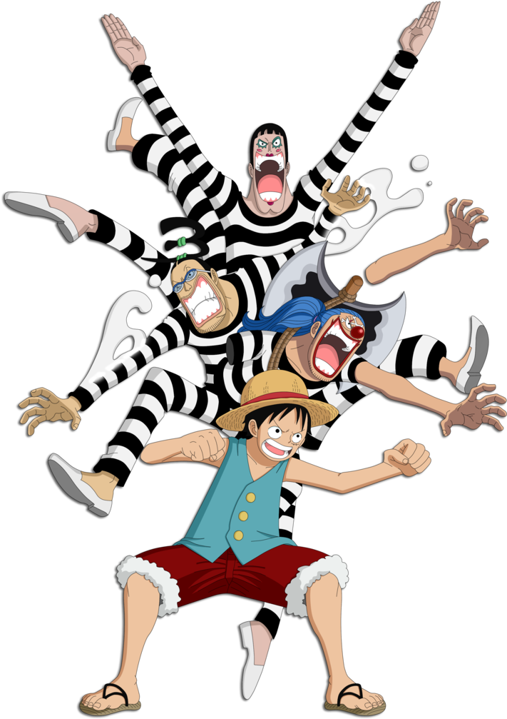 Assault On The Great Prison By Sergiart - Bon Clay Saves Luffy (712x1122)