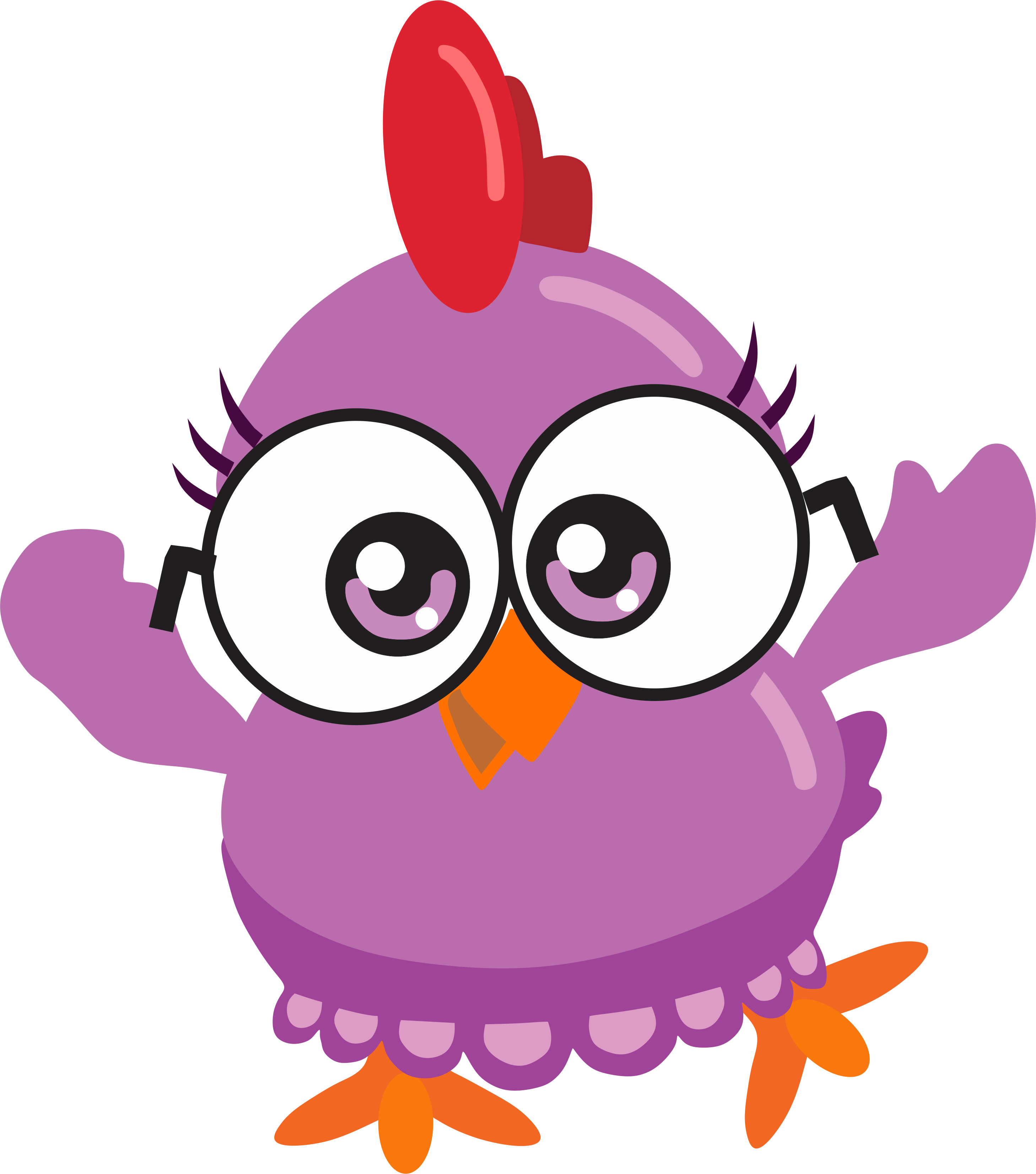 Galinha Roxa Mini - Galinha Pintadinha Mini Personagens (2916x3306)