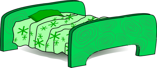 Bed 5 Clip Art At Clker Vector Free - Clip Art Bed (600x259)