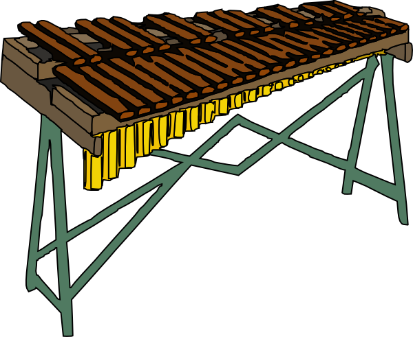 Xylophone Clipart (600x491)