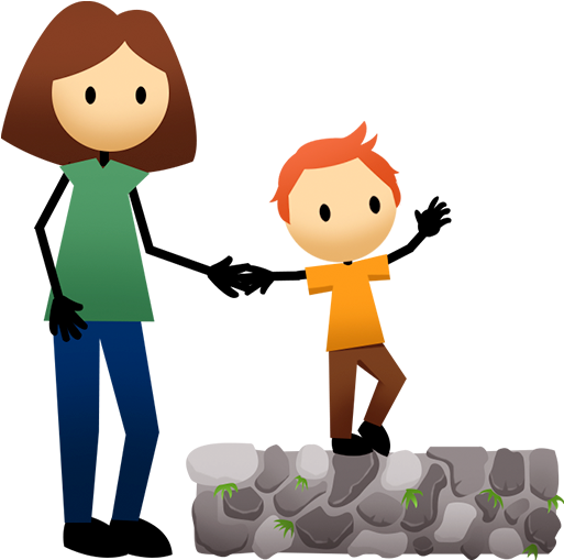 Toddler Balance Walk - Balancing Kid Cartoon (880x560)