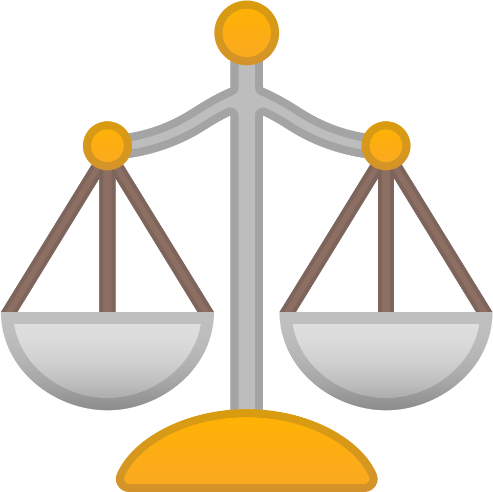 Balance Scale Icon - Balanza Emoji (1024x1024)