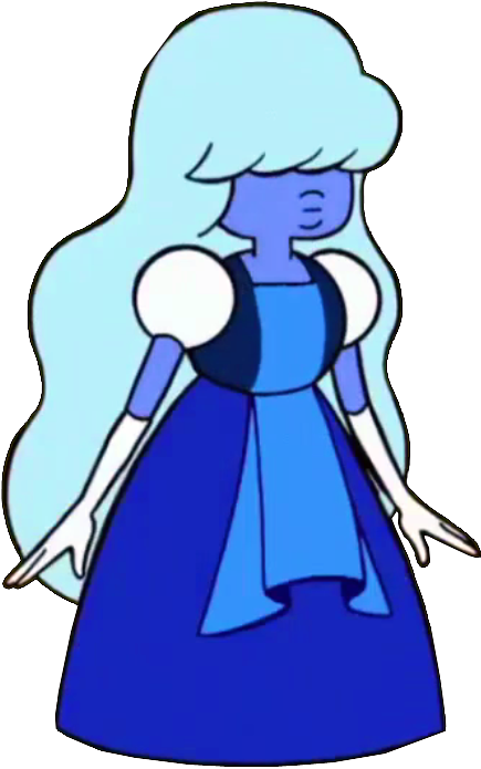 Sapphire Is A Member Of The Crystal Gems Who Made Her - Sapphire From Steven Universe (435x695)