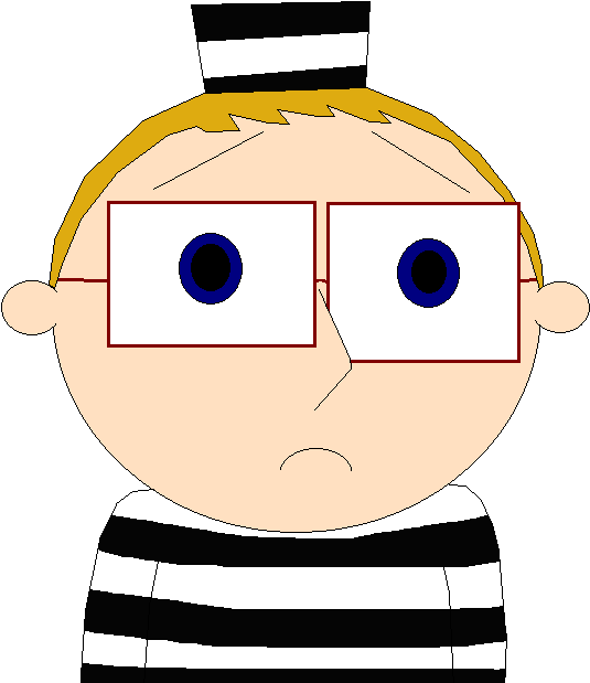 Leon Smallwood Prison Outfit Shocked 800 600 Trans - Cartoon (800x651)