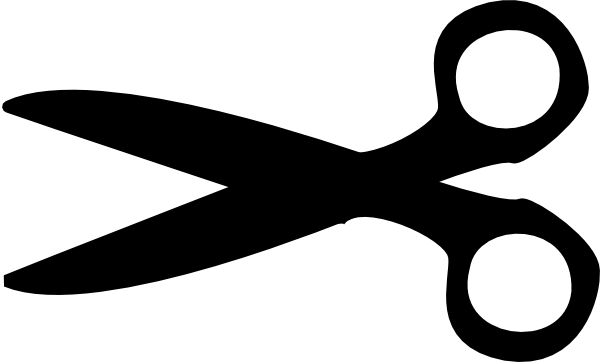 Download - Scissors Clipart Black And White (600x362)