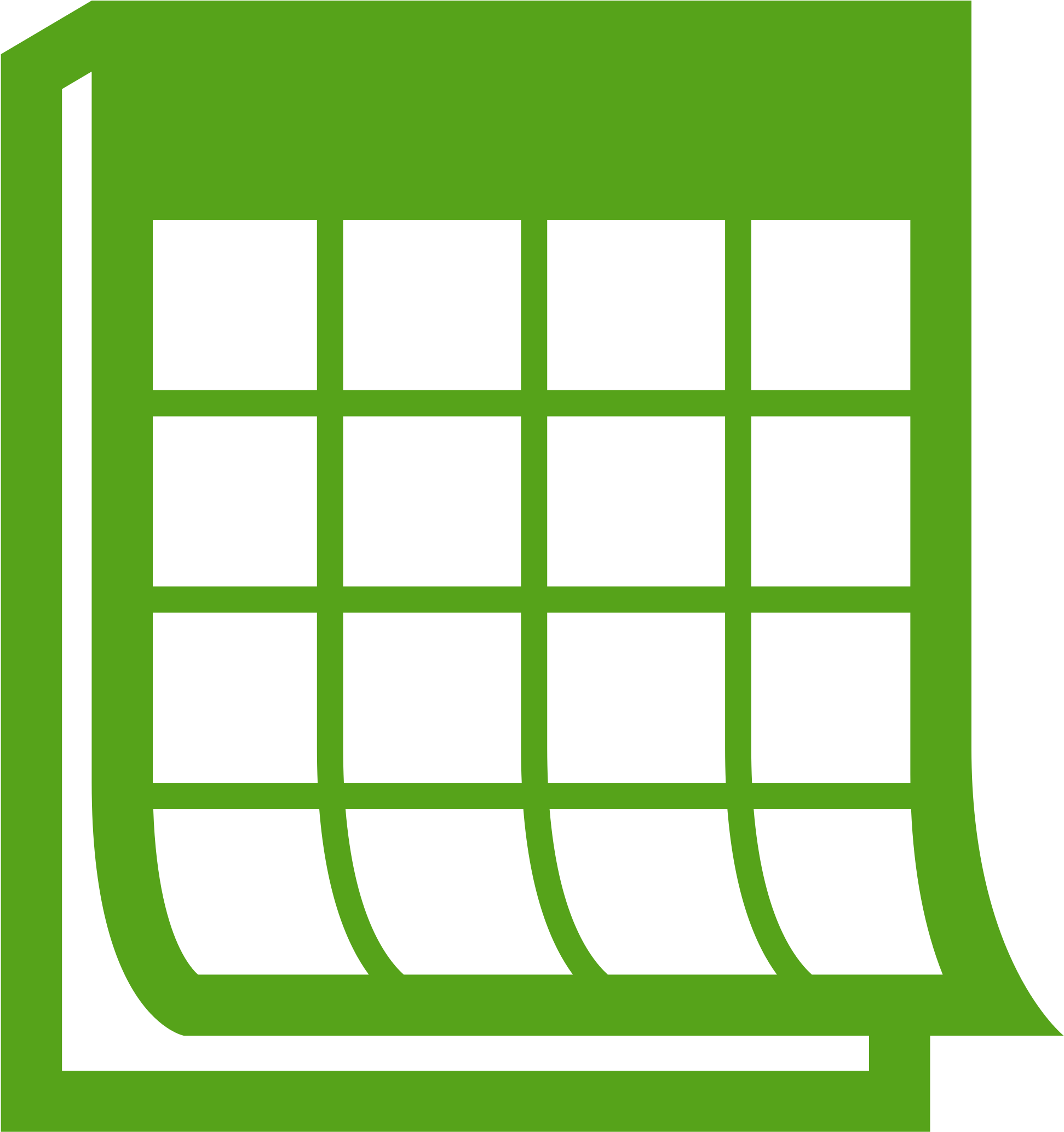Open - Green Calendar Icon Png (2000x2235)