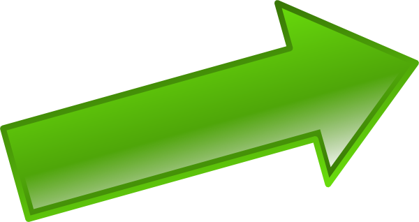 Green Arrows Clip Art (600x318)