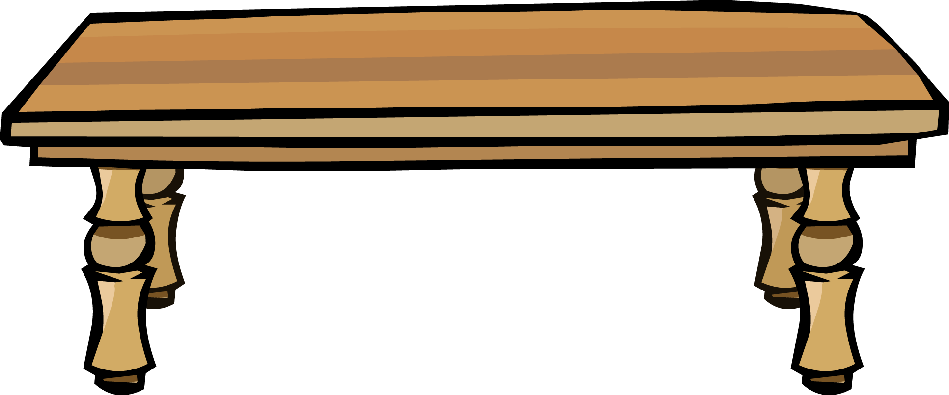 Table Clipart Dinning Table - Club Penguin Table (1932x805)
