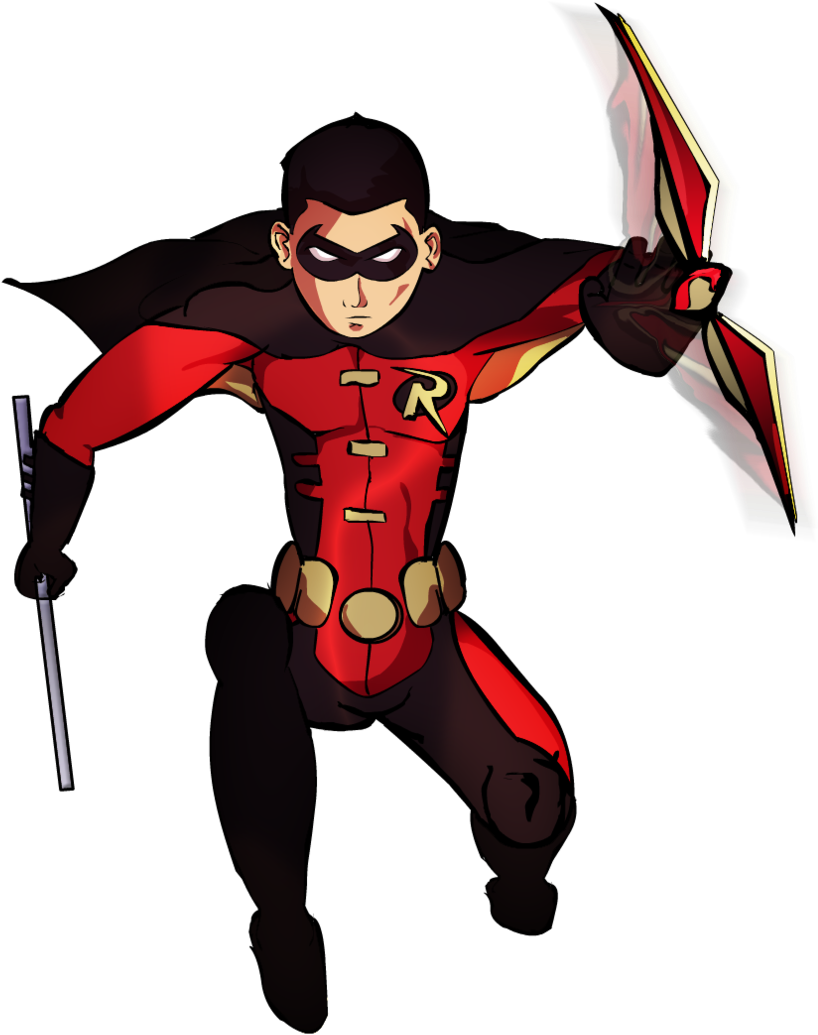 Superhero Robin Free Download Png - Robin From Young Justice (900x1224)