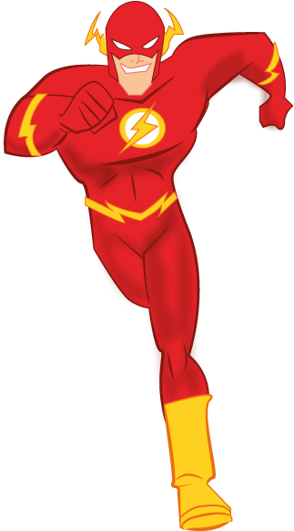 Flash Superhero Cliparts - Flash Clipart (374x582)