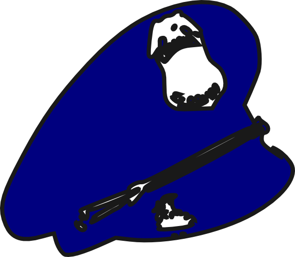 Police Man Hat Clip Art - Police Hat Clip Art Png (600x523)