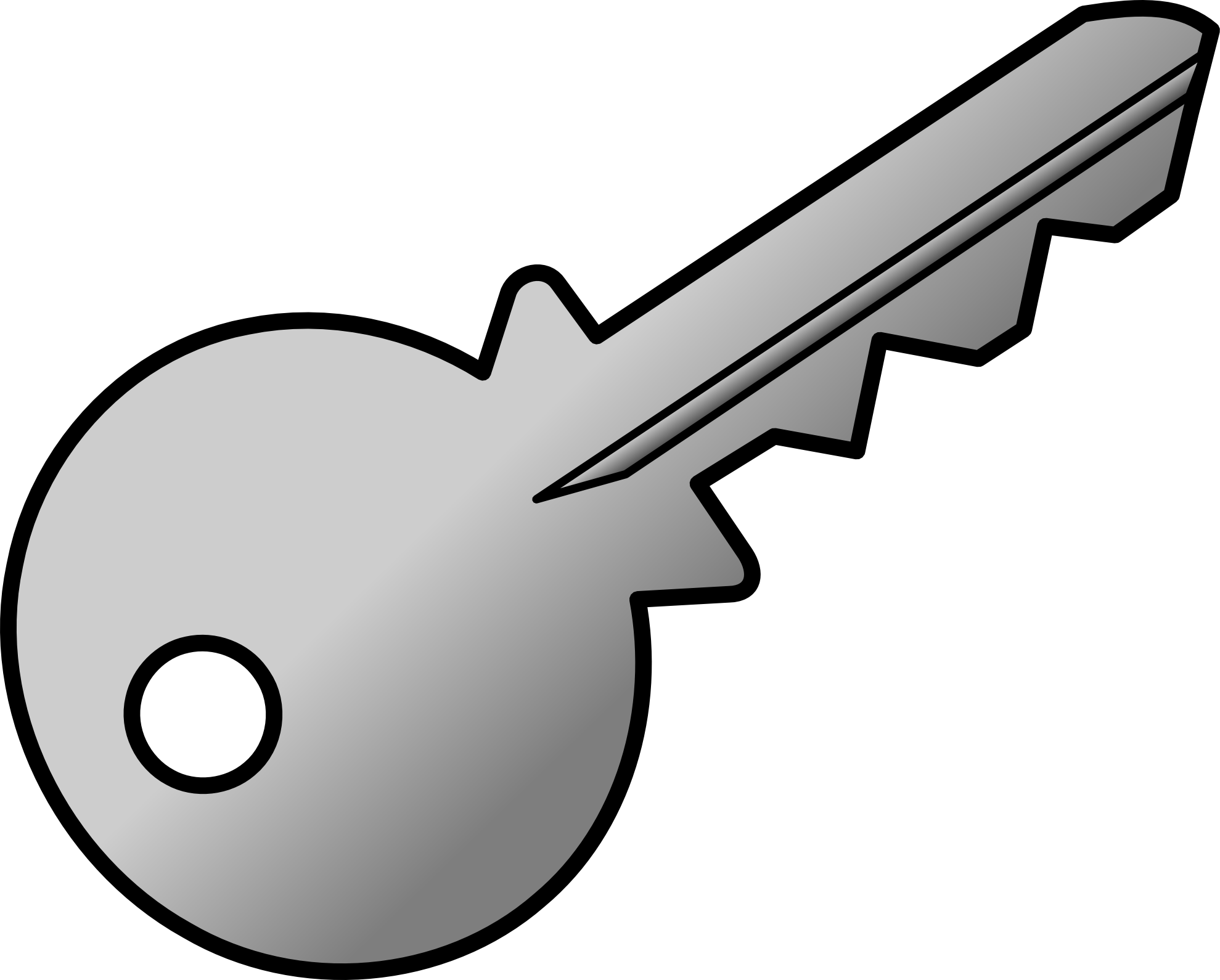 Blue House Key - Key Clipart (1979x1590)