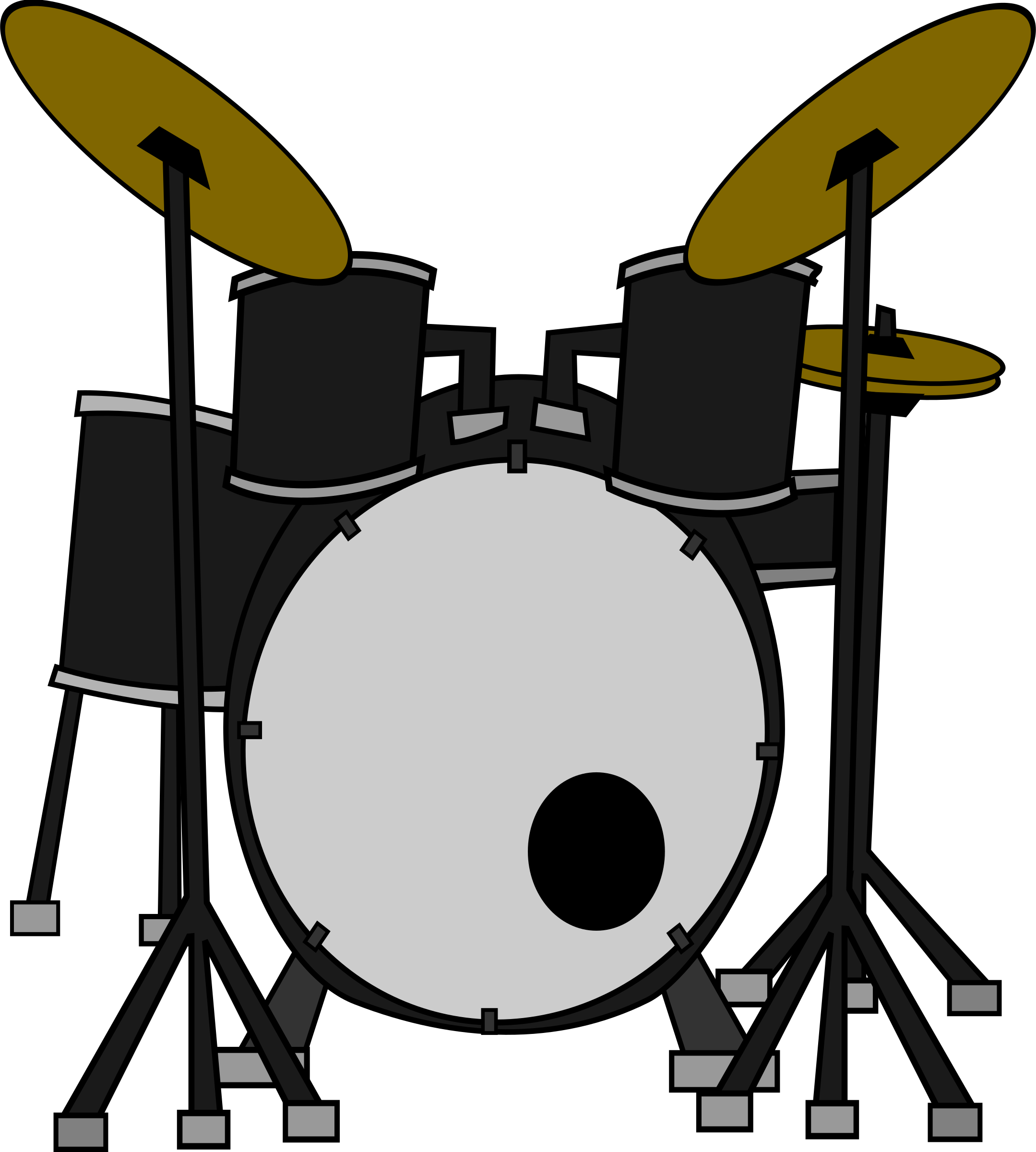 Open - Drums Clipart Transparent (2159x2400)