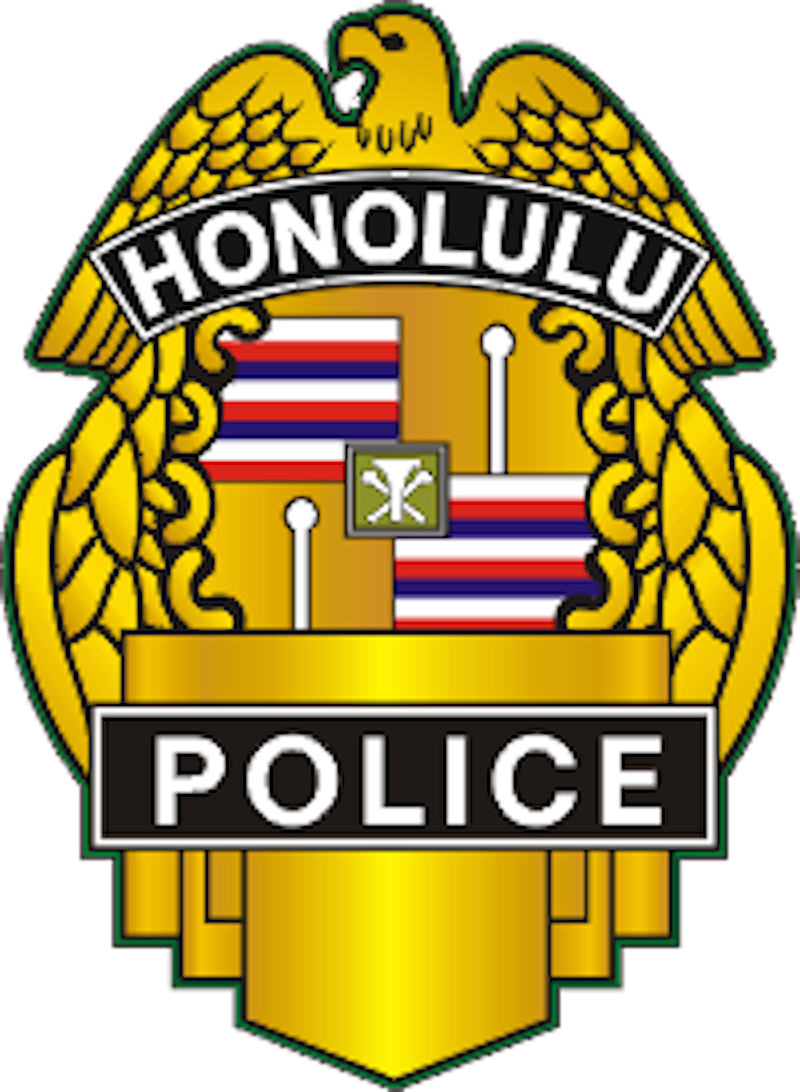 Honolulu Police Department Retired Memorial - Honolulu Police Department Badge (800x1092)