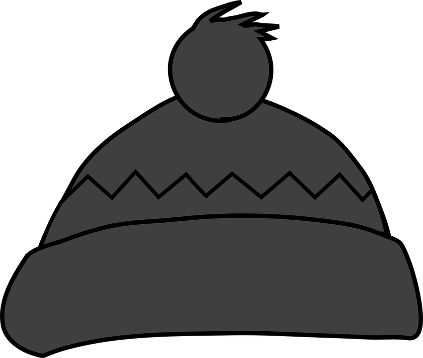 Pudelmütze Clipart - Winter Clothes Clipart (851x720)