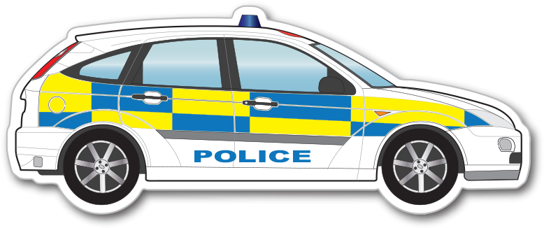 Clipart Police Car - Uk Police Clipart (800x465)