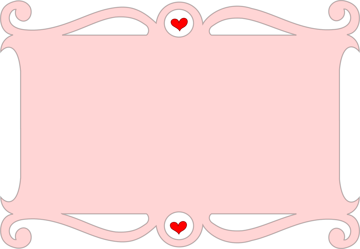 Heart, Vector Frame Png - Love Frames And Borders (1200x829)