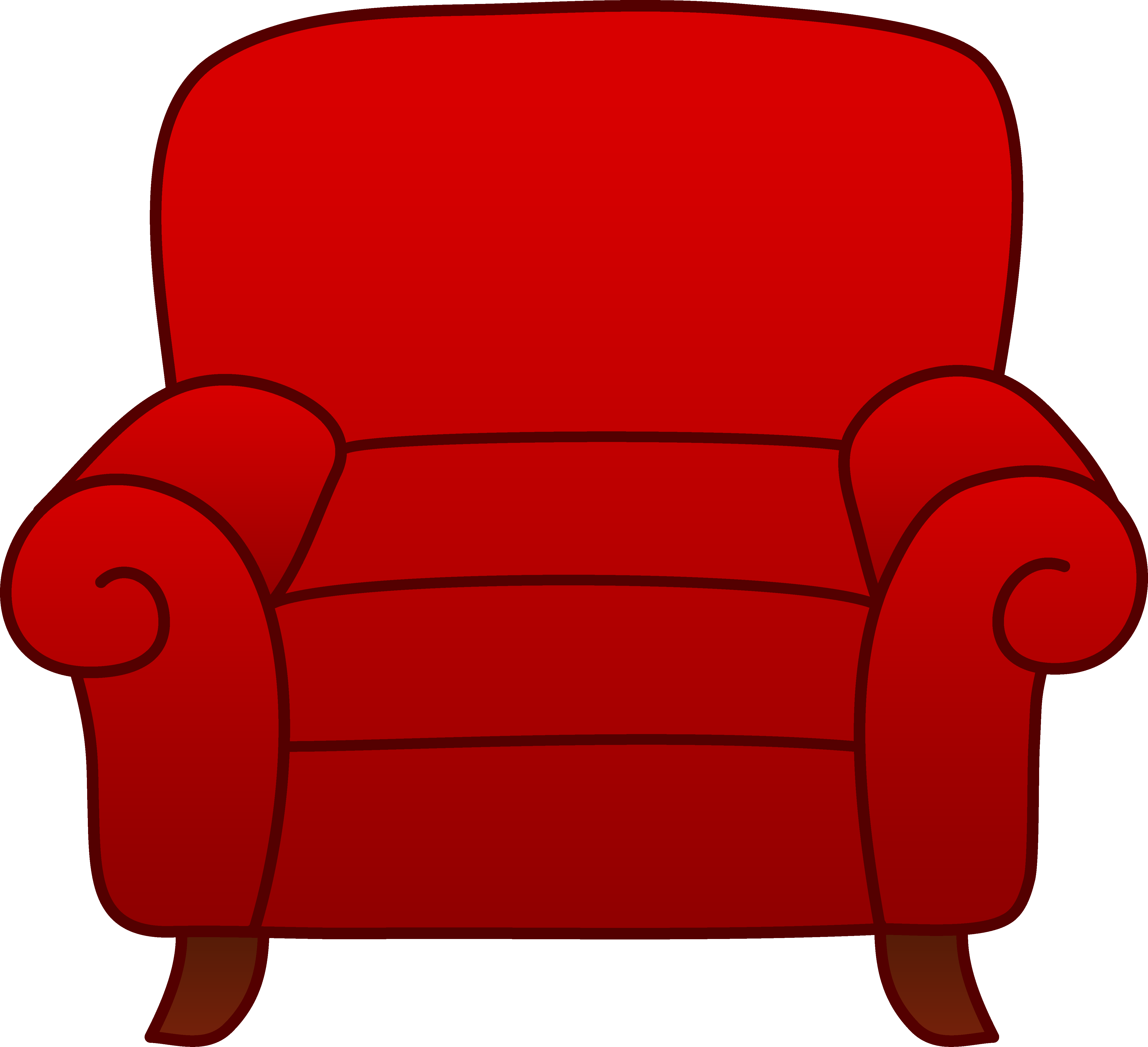 Cartoon Couch Clipart - Armchair Clipart (4966x4527)