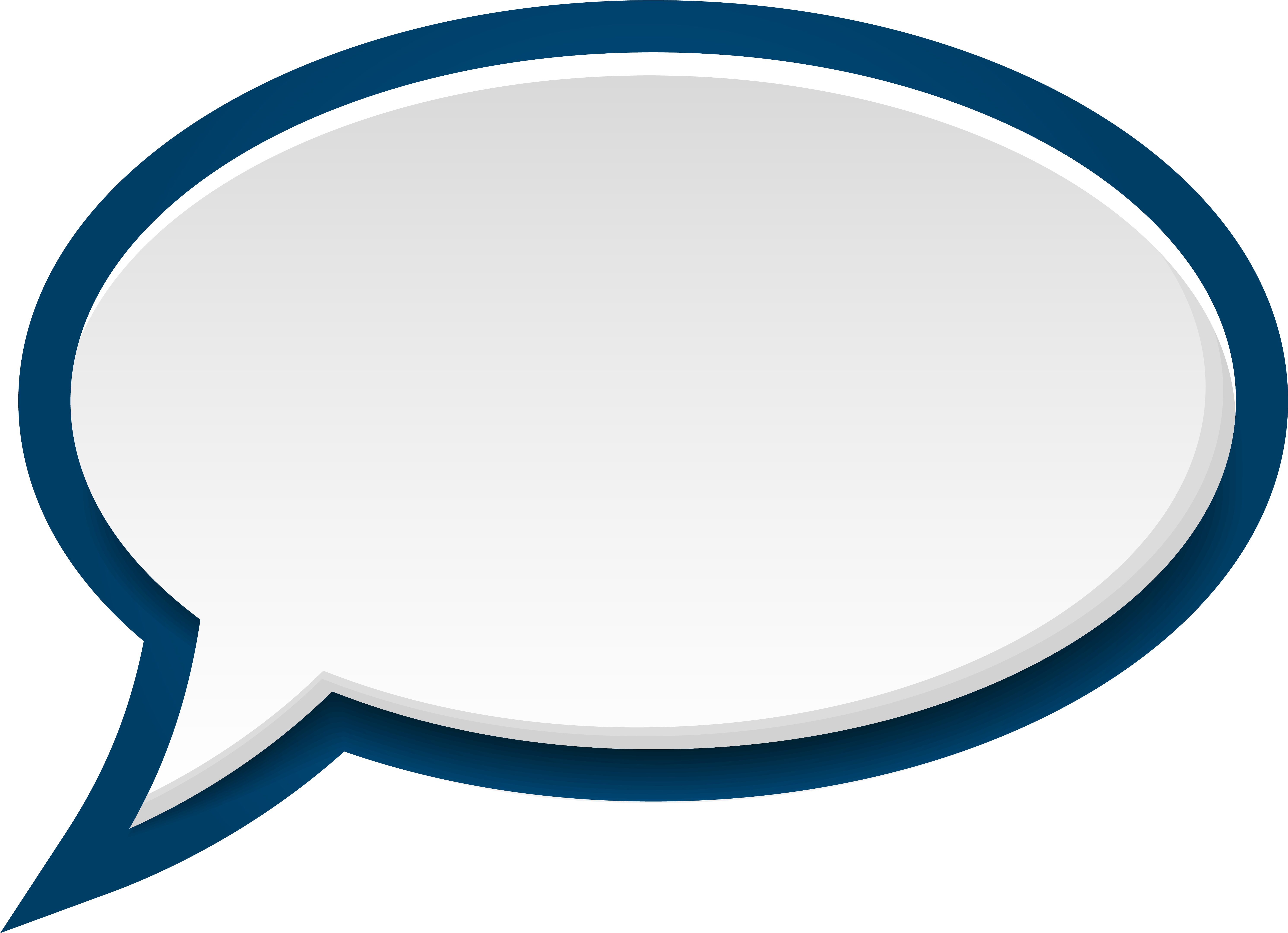 High Quality Clipart - Blue Speech Bubble Png (6058x4385)