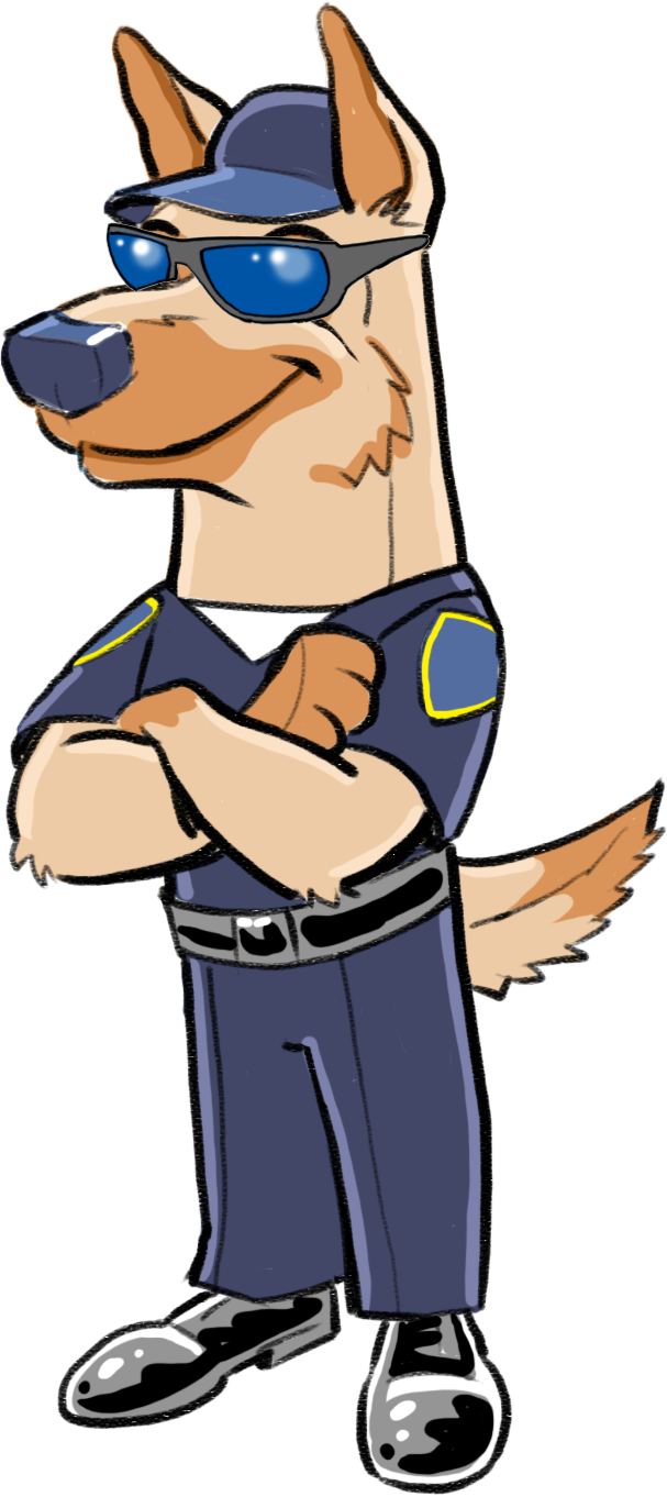 Petaluma Police Mascot - Police (607x1362)