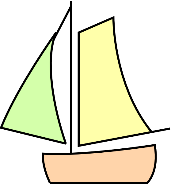 Sailing Boat White Clip Art - Clip Art (558x599)