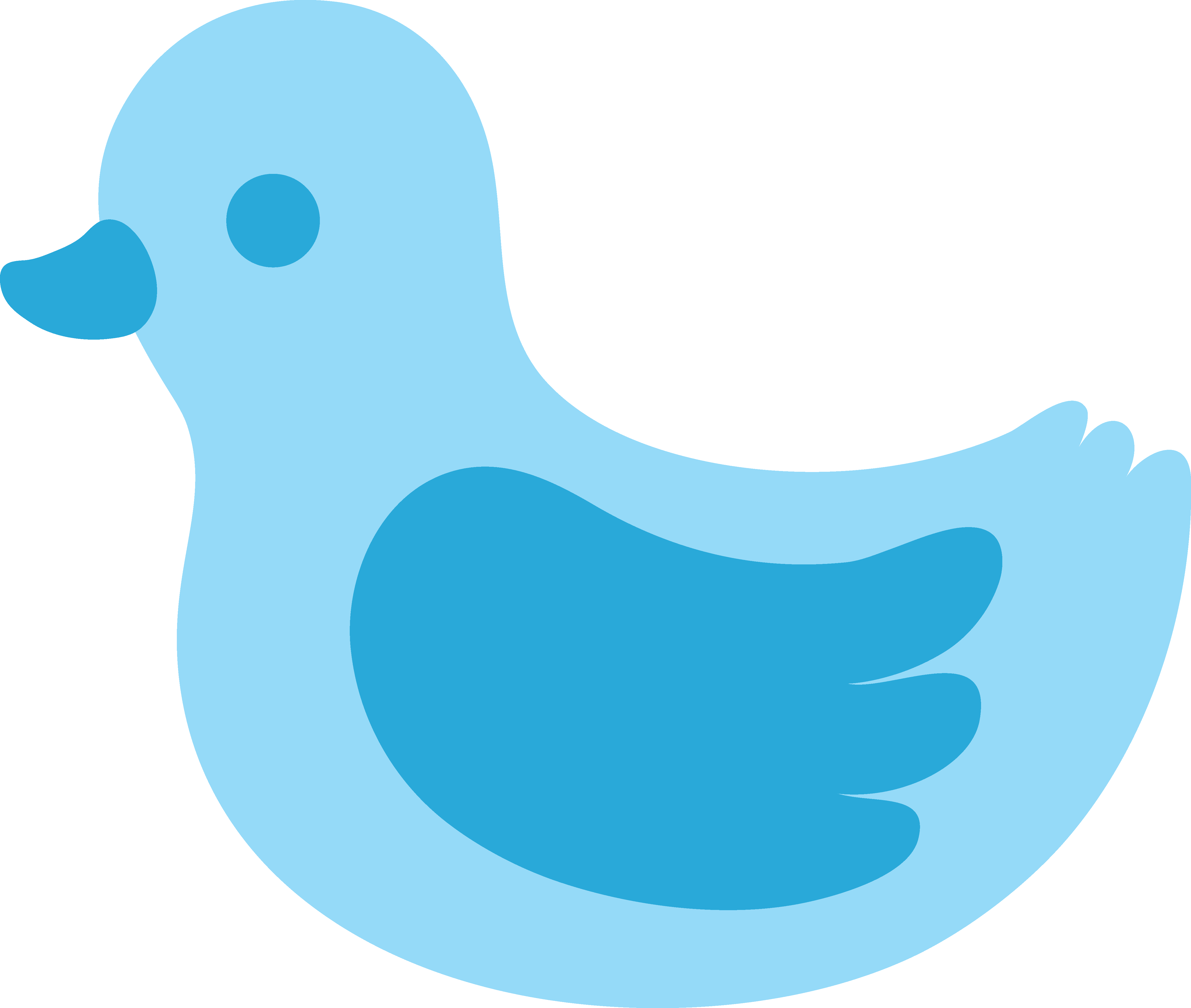 Baby - Blue - Border - Clipart - Blue Duck Clipart (4822x4081)