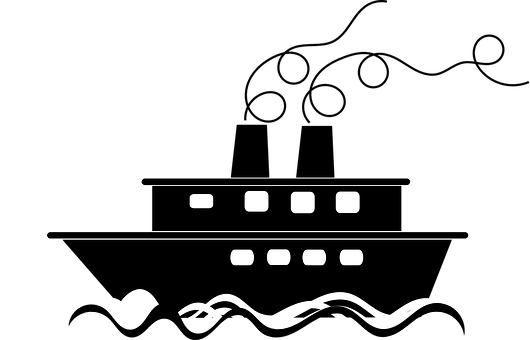 Boat Sail Sailing Waves Sea Silhouette Wat - Silueta De Un Barco (530x340)