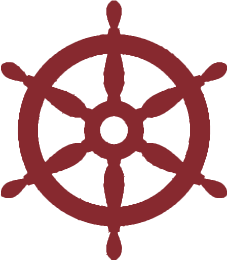 Ship Wheel-512red - Ship Steering Wheel Icon (512x512)