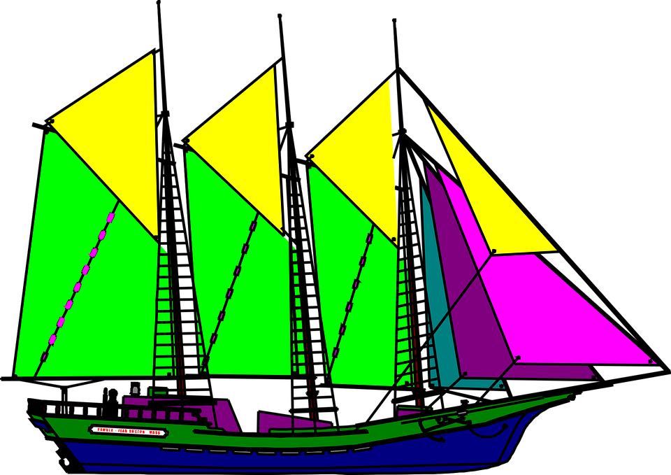 Ship Clipart - Hinh Anh Thuyen Hoat Hinh (960x679)