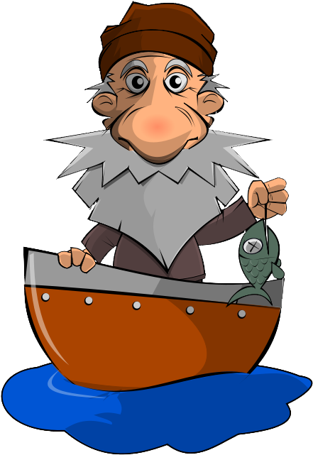 Fisherman Free Fishing Clipart Free Clipart Graphics - Old Fisherman Clipart (480x640)