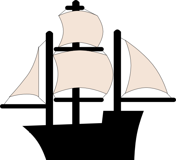 Black Pirate Ship Clip Art At Clker - Ship Clip Art (600x543)
