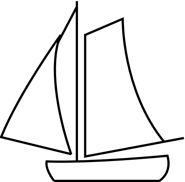 Sailing Boat White Clip Art At Clker - Clip Art (600x593)
