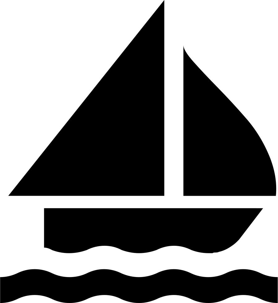 Sailing Boat Silhouette Svg Png Icon Free Download - Sailing Icon (898x980)