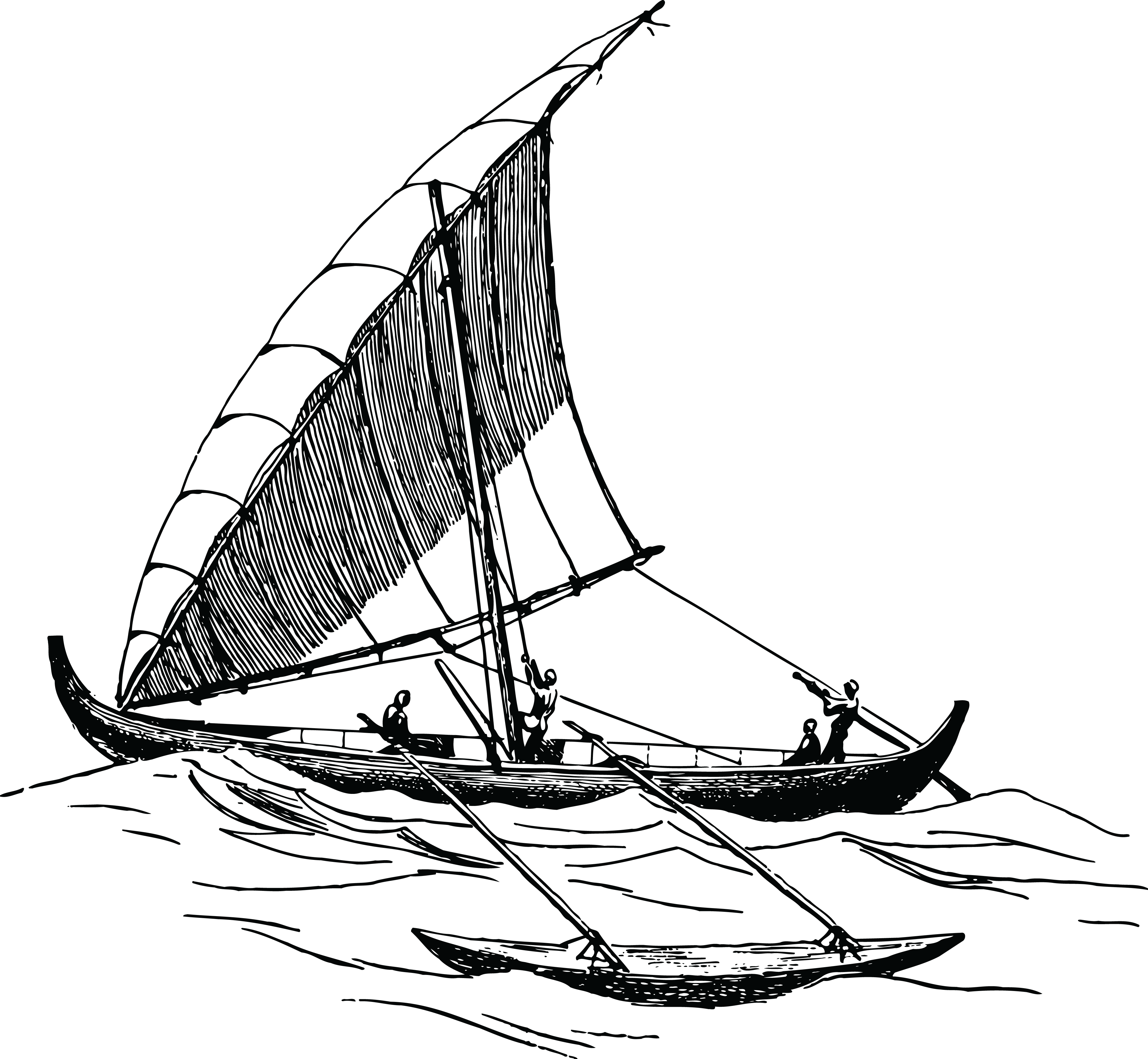 Free Clipart Of A Boat - Proa (4000x3691)