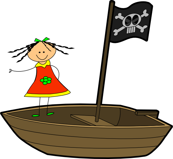 Sailing Girl Clip Art - Boat Clip Art (600x552)