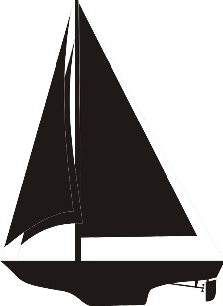Cutter Rigged Sloop Sailboat - Cutter Rigged Sailboat Drawing (450x617)