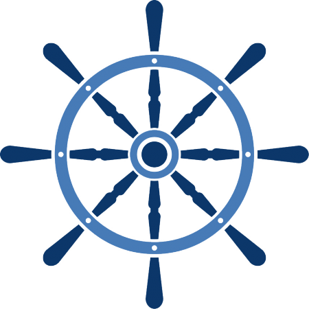 Cruise Clipart Ship Wheel - Rudder Vector (450x450)