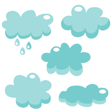 Clouds Silhouette Cut File Clipart - Scalable Vector Graphics (432x432)