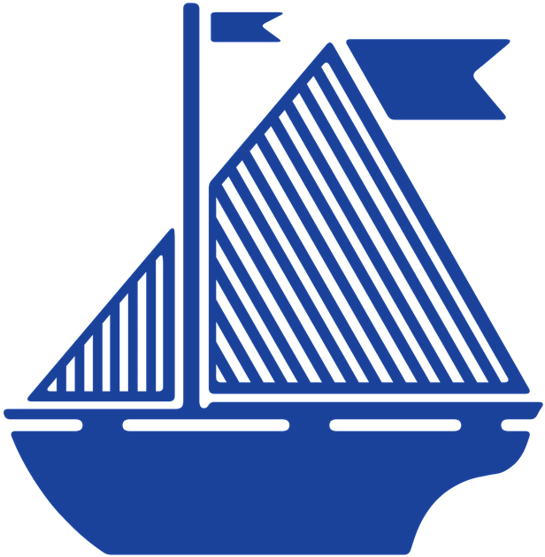 Sail Boat, Flag, Blue, Sail, Boat, Ocean - Boat Illustration Png (720x720)