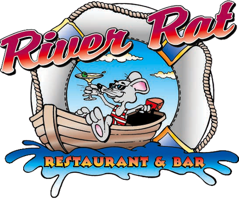 River Rat Restaurant - Rat In Boat Cartoon (473x396)
