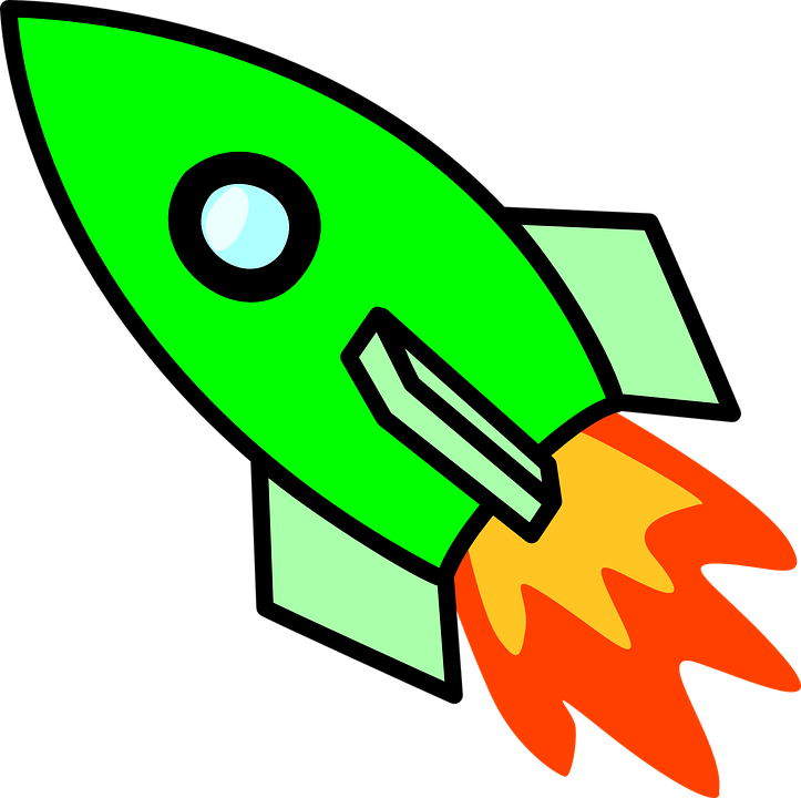 Spaceship Clipart Rocket Fire - Rocket Ship Cut Out (1024x1024)