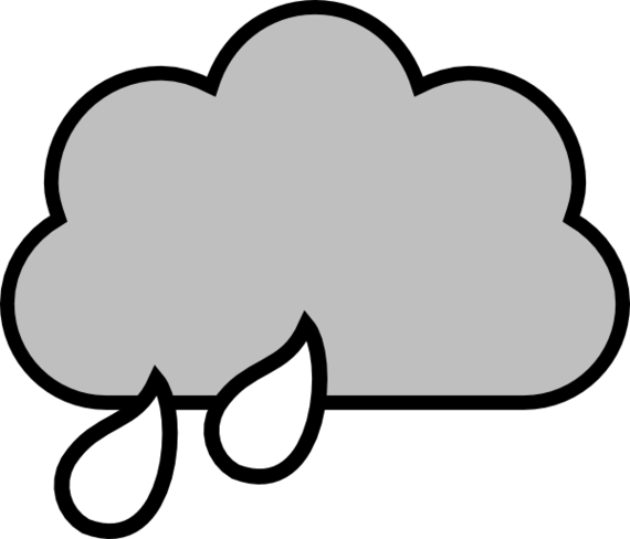 Cloud Black And White Storm Cloud Clipart Black And - Rain Cloud Clipart (570x488)