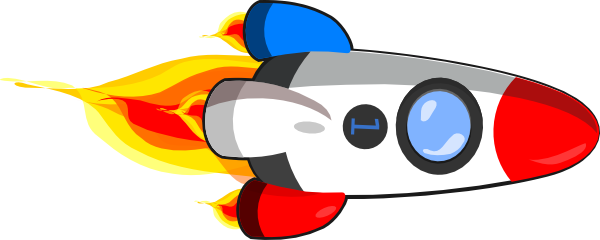 Rocket Ship Clipart - Rocket Ship Clipart (600x240)