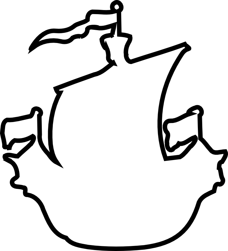 The Ship Is Also A Symbol Of The Church, Sailing Towards - Chrismon Ship (726x800)