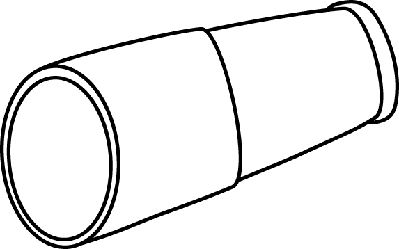 Pirate Clip Art - Clipart Of A White Telescope (573x358)