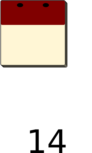 Calendar Blank Clip Art At Clker - Clip Art (426x597)