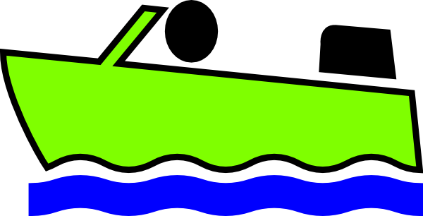 Motorboat Color Clip Art At - Green Color Boat Clipart (1280x654)