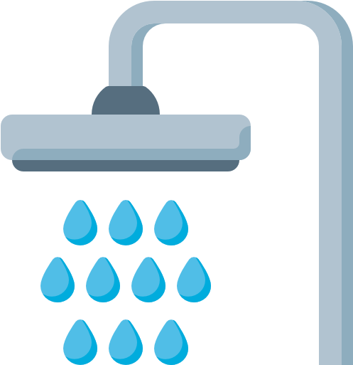 Toilets & Showers - Shower Head Clip Art (512x512)