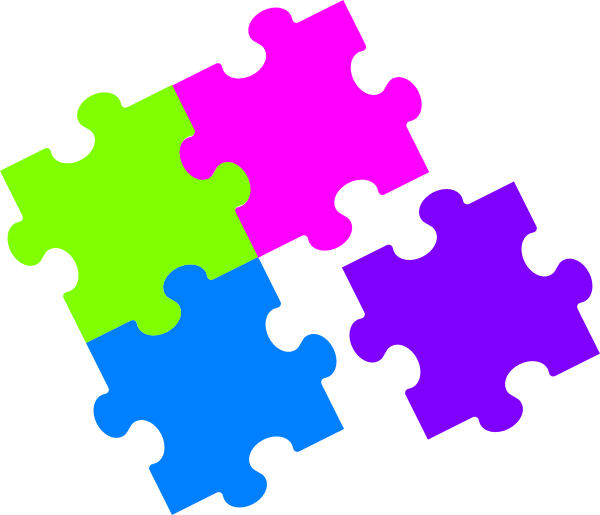 Jigsaw Puzzle Color Clip Art At Clipart Library - Jigsaw Puzzle Clipart (600x515)