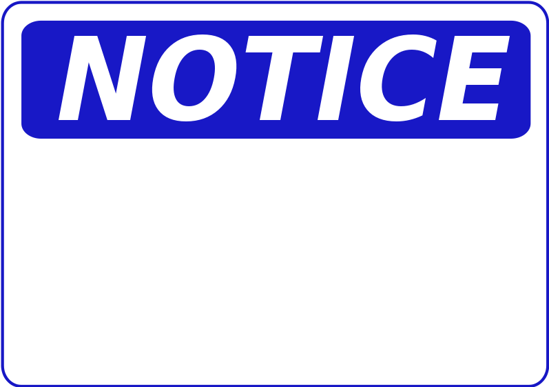 Calendar Clipart Meeting Notice - Elevator Out Of Order Sign (800x567)